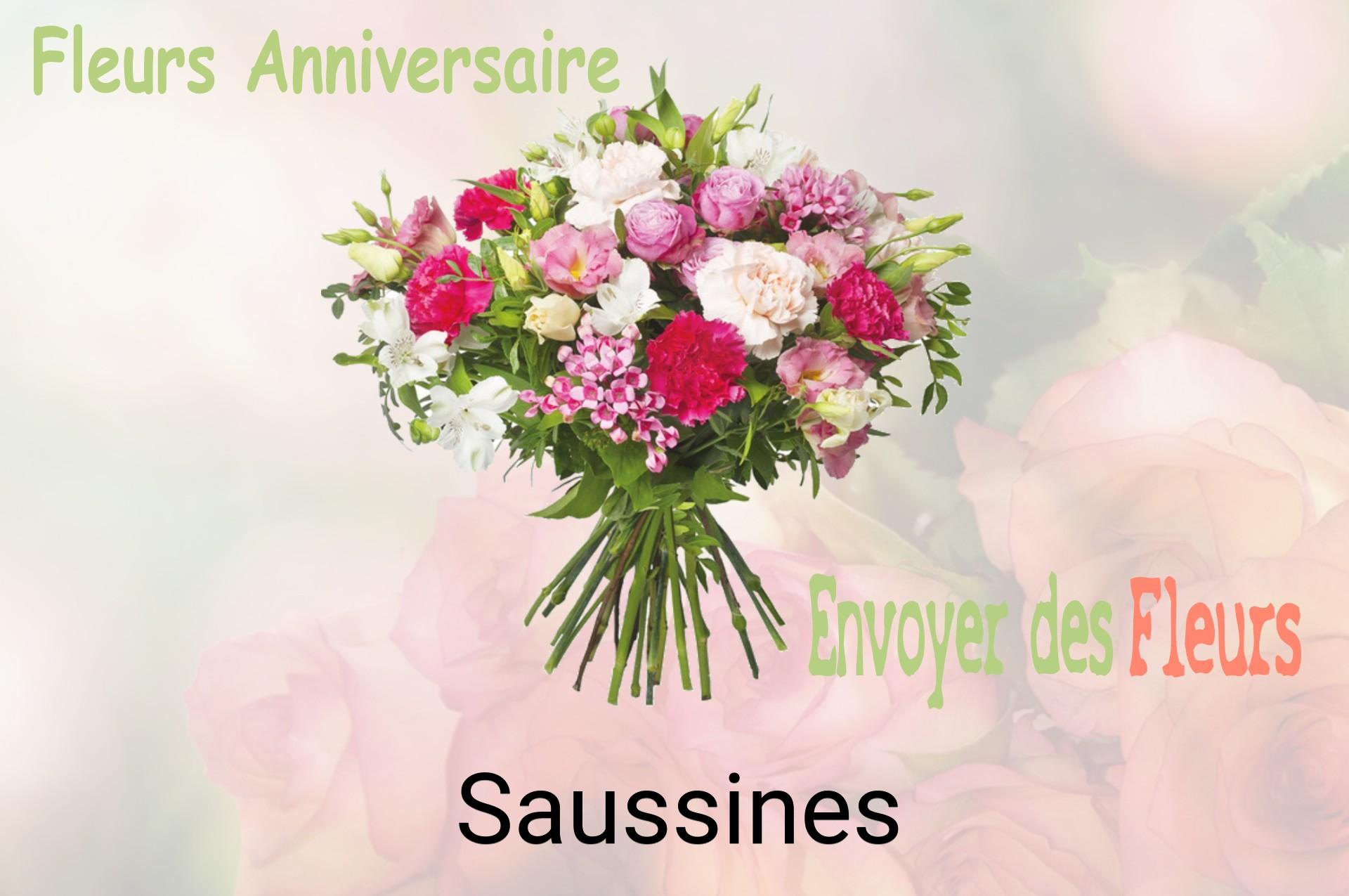 Bouquet de fleurs d’anniversaire livré à Saussines